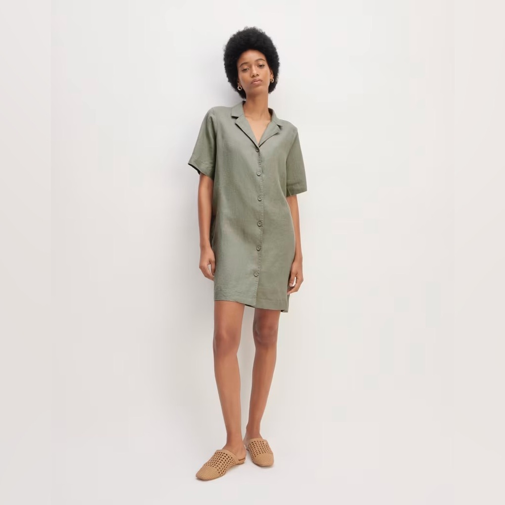 EVERLANE The Shirtdress in Linen M